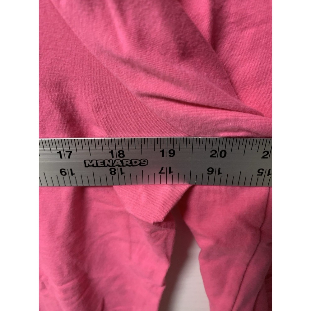 Belle Kim Gravel Cotton Stretch Embroidered Bling Top Pink Large NEW - Picture 13 of 13
